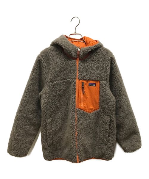 Patagonia（パタゴニア）Patagonia (パタゴニア) Reversible Ready Freddy Hoody ベージュ サイズ:キッズXLの古着・服飾アイテム