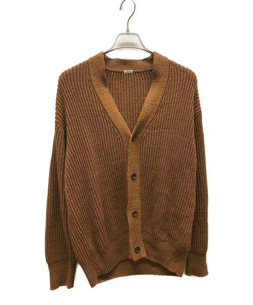 A.PRESSE（アプレッセ）A.PRESSE (アプレッセ) Silk linen Cardigan ブラウン サイズ:2の古着・服飾アイテム