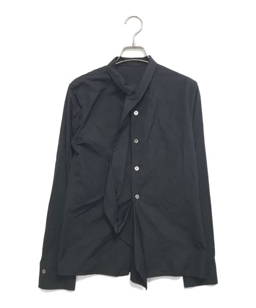 YOHJI YAMAMOTO（ヨウジヤマモト）YOHJI YAMAMOTO (ヨウジヤマモト) 変形ブザムシャツ ブラック サイズ:1の古着・服飾アイテム