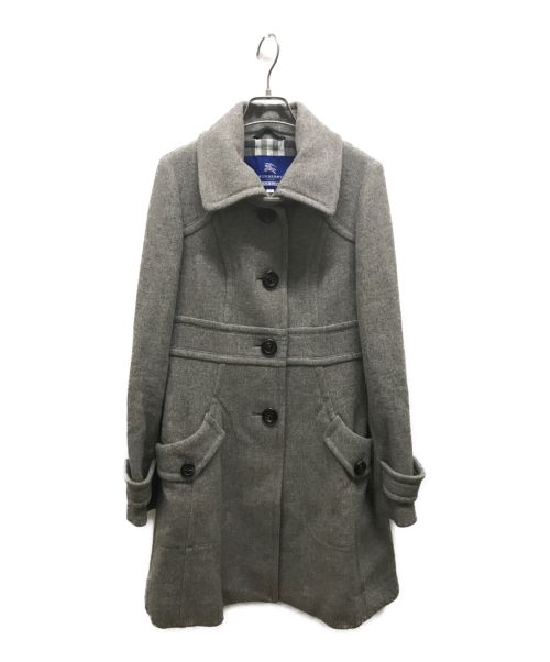 BURBERRY BLUE LABEL（バーバリーブルーレーベル）BURBERRY BLUE LABEL (バーバリーブルーレーベル) コート グレー サイズ:38の古着・服飾アイテム