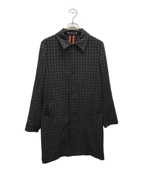 PS Paul Smith（ＰＳポールスミス）PS Paul Smith (ＰＳポールスミス) シャドーチェックウールコート ネイビー サイズ:Mの古着・服飾アイテム