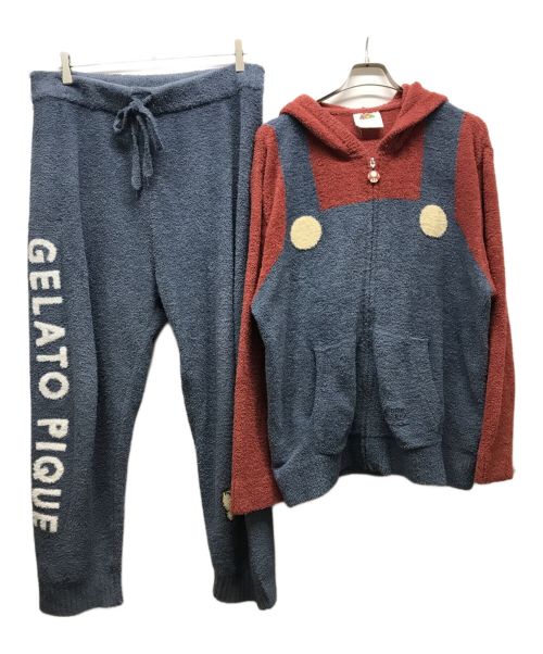 gelato pique（ジェラートピケ）gelato pique (ジェラートピケ) セットアップ ネイビー サイズ:Lの古着・服飾アイテム