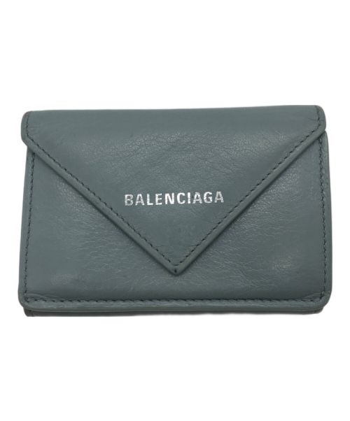 BALENCIAGA（バレンシアガ）BALENCIAGA (バレンシアガ) コンパクトウォレット スカイブルーの古着・服飾アイテム