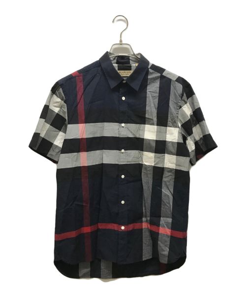 BURBERRY（バーバリー）BURBERRY (バーバリー) チェックシャツ ネイビー サイズ:Lの古着・服飾アイテム