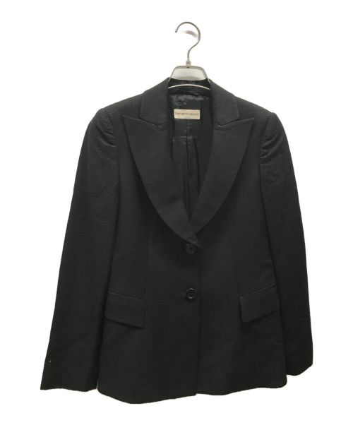 EMPORIO ARMANI（エンポリオアルマーニ）EMPORIO ARMANI (エンポリオアルマーニ) ジャケット ブラック サイズ:38の古着・服飾アイテム