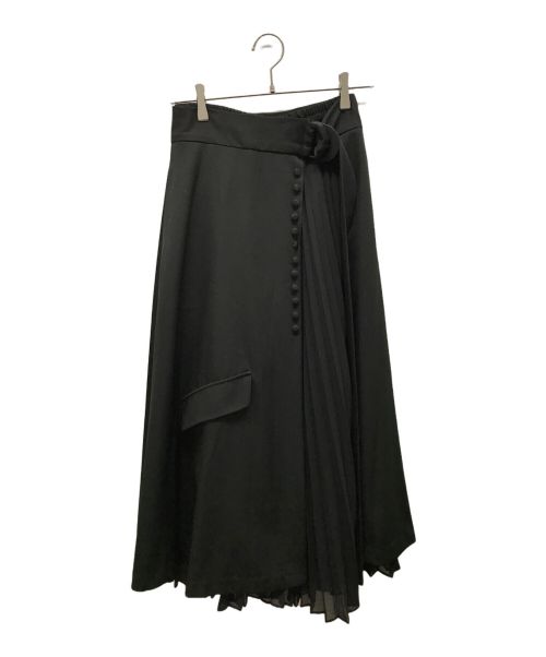 Ameri（アメリ）AMERI (アメリ) 2WAY PLEATS PANTS ブラック サイズ:Mの古着・服飾アイテム