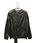 中古・古着 T/SEHNE (ティー セーヌ) PLEATED SHAWL BOMBER JACET ブラック サイズ:46：38000円