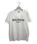 BALMAIN（バルマン）の古着「金釦装飾ロゴTシャツ」｜ホワイト