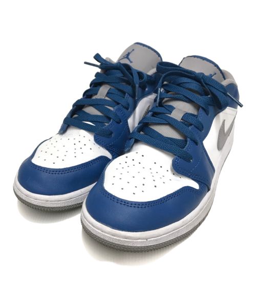 NIKE（ナイキ）NIKE (ナイキ) Air Jordan 1 Low ブルー×ホワイト サイズ:25の古着・服飾アイテム