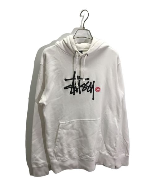 stussy（ステューシー）stussy (ステューシー) パーカー ホワイト サイズ:Mの古着・服飾アイテム