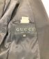 中古・古着 GUCCI (グッチ) ボタンレステーラードジャケット ブラック サイズ:38：12000円