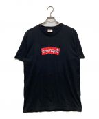 COMME des GARCONS SHIRT×SUPREMEコムデギャルソンシャツ×シュプリーム）の古着「ボックスロゴTシャツ」｜ブラック