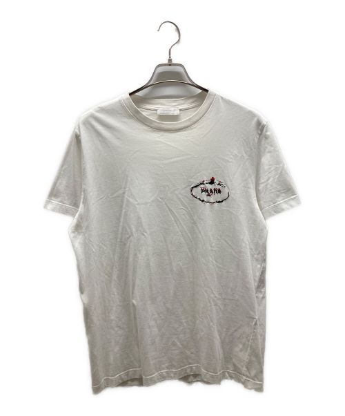 PRADA（プラダ）PRADA (プラダ) Tシャツ ホワイト サイズ:XLの古着・服飾アイテム