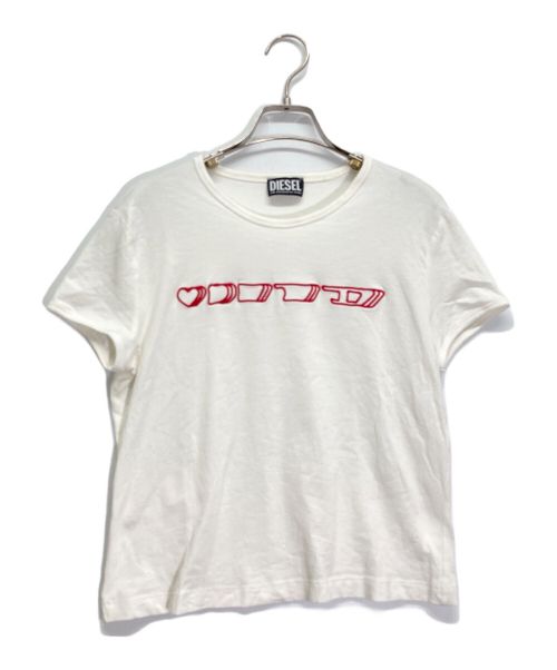 DIESEL（ディーゼル）DIESEL (ディーゼル) Tシャツ ホワイト サイズ:Ｌの古着・服飾アイテム