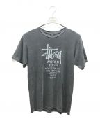 stussyステューシー）の古着「Tシャツ」｜グレー