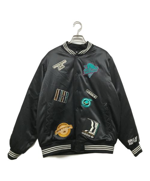 adidas（アディダス）adidas (アディダス) VARSITY JACKET ブラック サイズ:Lの古着・服飾アイテム