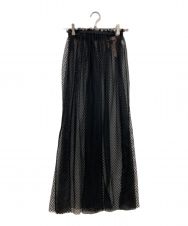 N°21 (ヌメロヴェントゥーノ) メッシュレースオーバースカート ブラック サイズ:S