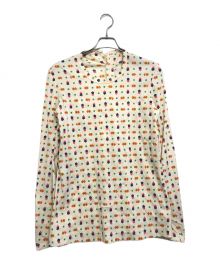 tricot COMME des GARCONS（トリココムデギャルソン）の古着「総柄ブラウス」｜ベージュ