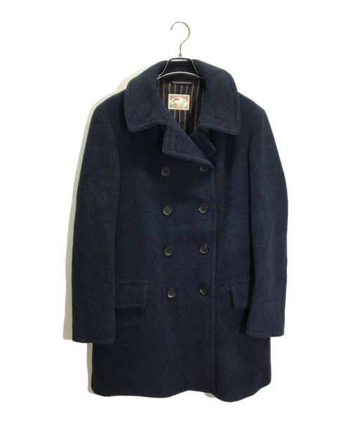 SHIPS BY RING JACKET（シップス バイ リングヂャケット）SHIPS by RING JACKET (シップス バイ リングヂャケット) RING JACKET別注Pコート ネイビー サイズ:Lの古着・服飾アイテム