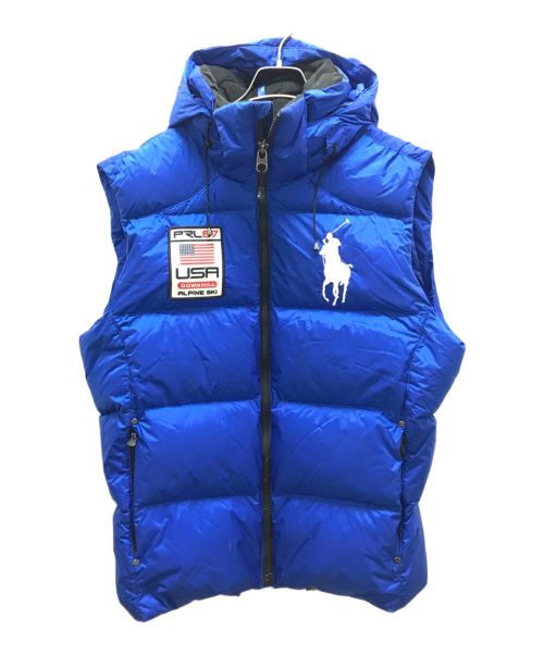 POLO RALPH LAUREN（ポロ・ラルフローレン）POLO RALPH LAUREN (ポロ・ラルフローレン) ダウンベスト ブルー サイズ:Lの古着・服飾アイテム