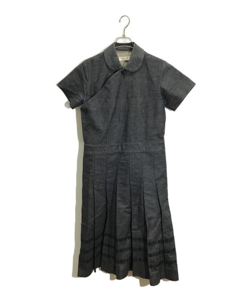 ROBE DE CHAMBRE COMME DES GARCONS（ローブドシャンブル コムデギャルソン）ROBE DE CHAMBRE COMME DES GARCONS (ローブドシャンブル コムデギャルソン) 裾デザインデニムワンピース インディゴ サイズ:ーの古着・服飾アイテム