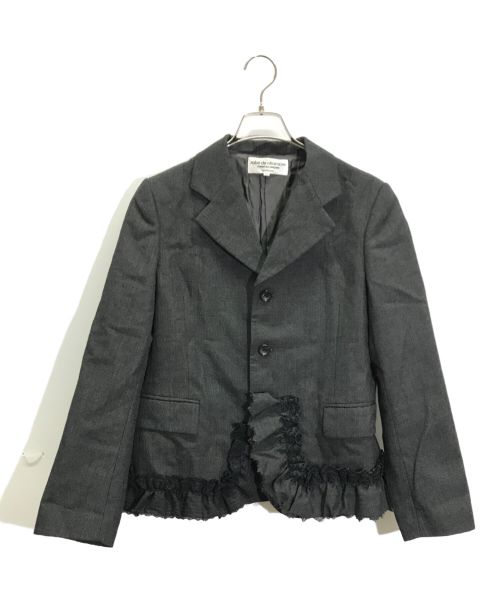 ROBE DE CHAMBRE COMME DES GARCONS（ローブドシャンブル コムデギャルソン）ROBE DE CHAMBRE COMME DES GARCONS (ローブドシャンブル コムデギャルソン) テーラードジャケット グレー サイズ:Mの古着・服飾アイテム