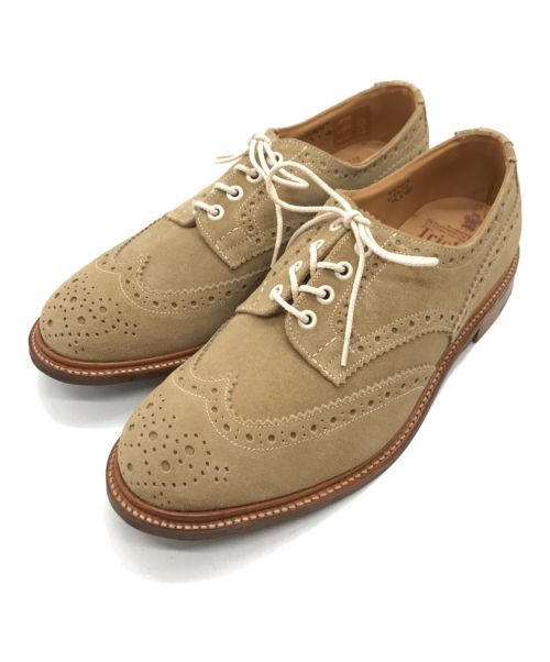 Tricker's（トリッカーズ）Tricker's (トリッカーズ) スウェードシューズ ベージュ サイズ:9の古着・服飾アイテム