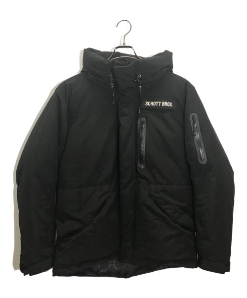 Schott（ショット）Schott (ショット) 2TONE SNORKEL DOWN PARKA ブラック サイズ:XLの古着・服飾アイテム