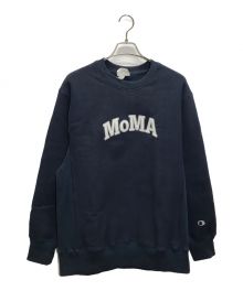 Champion×MoMA（チャンピオン×モマ）の古着「リバースウィーブスウェット」｜ネイビー