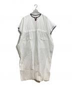 YuumiARIAユウミアリア）の古着「COTTON PONCHO ONEPIECE」｜ホワイト