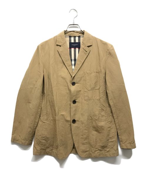 BURBERRY LONDON（バーバリーロンドン）BURBERRY LONDON (バーバリーロンドン) コットンリネンテーラードジャケット ベージュ サイズ:Lの古着・服飾アイテム