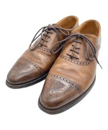 Crockett & Jones（クロケット＆ジョーンズ）の古着「ウィングチップシューズ」｜ブラウン