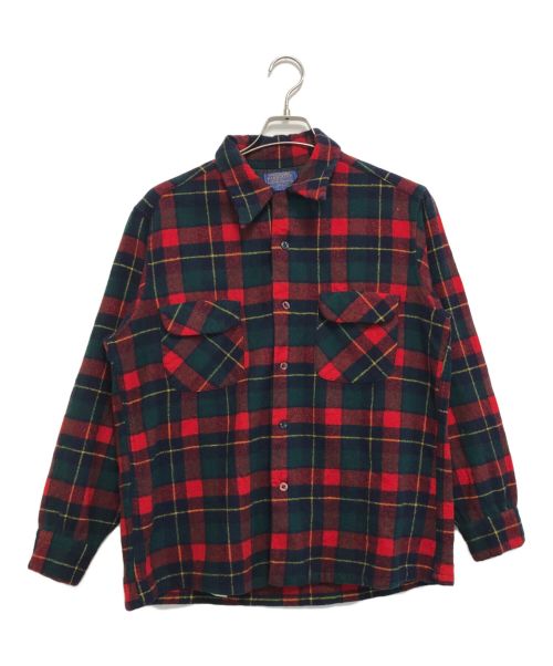 PENDLETON（ペンドルトン）PENDLETON (ペンドルトン) ボードシャツ レッド サイズ:Lの古着・服飾アイテム