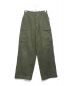 VINTAGE MILITARY（ヴィンテージ ミリタリー）の古着「Belgian Army Twill Baggy Wide Cargo Utility Trousers」｜オリーブ