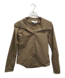 MM6 Maison Margiela（エムエムシックス メゾンマルジェラ）の古着「襟切替シャツ」｜ベージュ