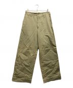 AURALEEオーラリー）の古着「WASHED FINX CHINO WIDE PANTS」｜ベージュ