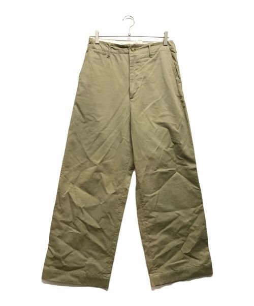 AURALEE（オーラリー）AURALEE (オーラリー) WASHED FINX CHINO WIDE PANTS ベージュ サイズ:3の古着・服飾アイテム