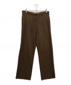 AURALEEオーラリー）の古着「SELVEDGE WOOL VIYELLA PANTS」｜ブラウン