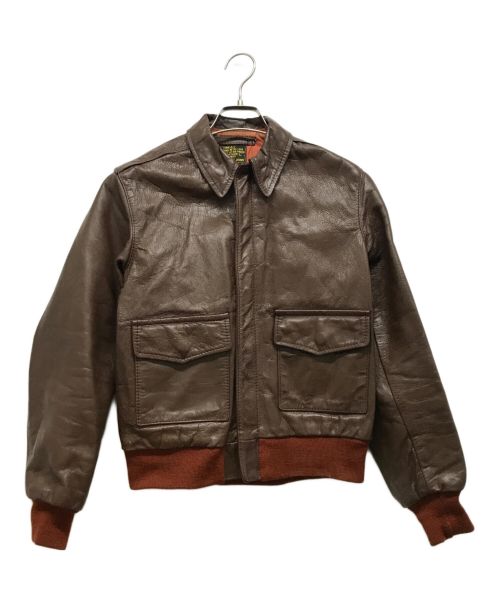 Aero LEATHER（エアロレザー）Aero LEATHER (エアロレザー) レザージャケット ブラウン サイズ:38の古着・服飾アイテム