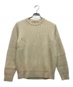 AURALEEオーラリー）の古着「WOOL CASHMERE RIB KNIT」｜ベージュ