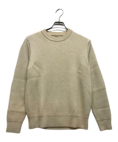 AURALEE（オーラリー）AURALEE (オーラリー) WOOL CASHMERE RIB KNIT ベージュ サイズ:3の古着・服飾アイテム