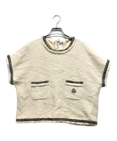 MONCLER（モンクレール）MONCLER (モンクレール) ツイードブラウス アイボリー サイズ:XSの古着・服飾アイテム