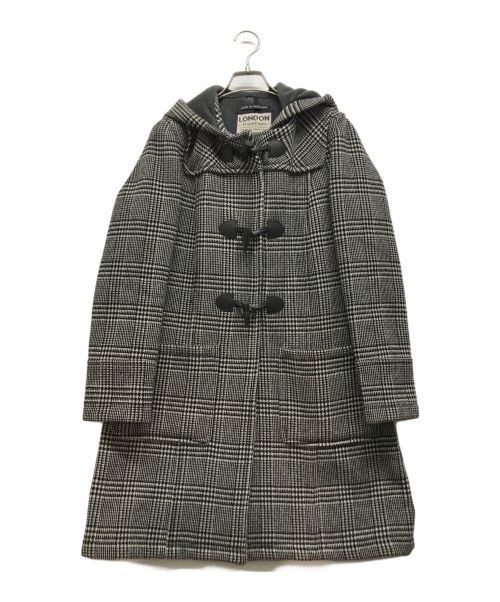 LONDON Tradition（ロンドントラディション）LONDON Tradition (ロンドントラディション) チェックダッフルコート グレー サイズ:40の古着・服飾アイテム