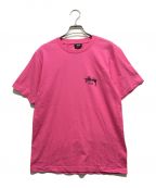 stussyステューシー）の古着「Tシャツ」｜ピンク