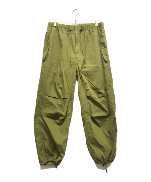 stussy（ステューシー）stussy (ステューシー) nyco over trousers 黄緑 サイズ:Lの古着・服飾アイテム