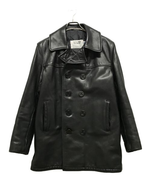 Schott（ショット）Schott (ショット) U.S.740N PEA JACKET ブラック サイズ:36の古着・服飾アイテム