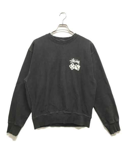 stussy（ステューシー）stussy (ステューシー) ダイススウェット ブラック サイズ:Mの古着・服飾アイテム