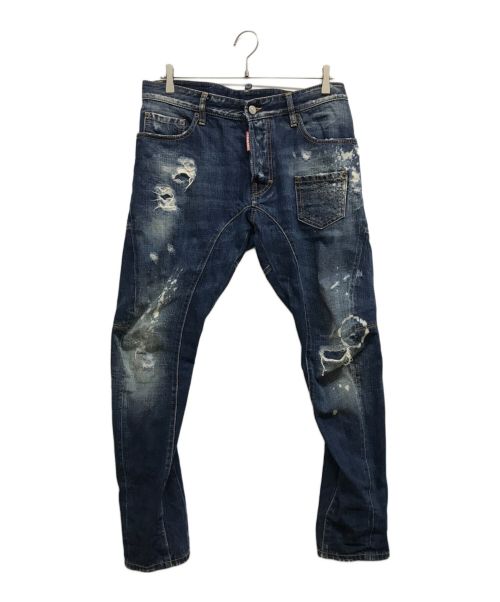 DSQUARED2（ディースクエアード）DSQUARED2 (ディースクエアード) Tidy Biker Jean インディゴ サイズ:48の古着・服飾アイテム