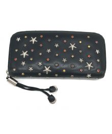 JIMMY CHOO（ジミーチュウ）の古着「Philippa zip around wallet」｜ブラック