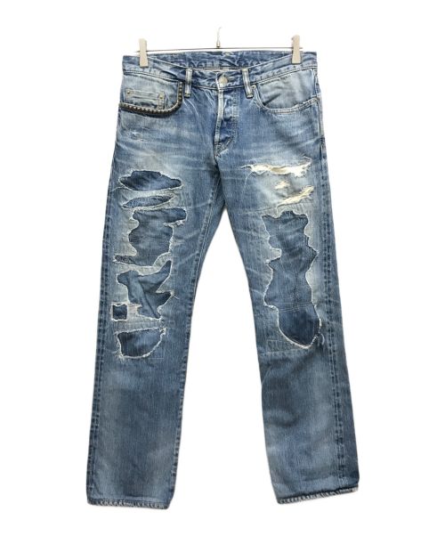 Hysteric Glamour（ヒステリックグラマー）Hysteric Glamour (ヒステリックグラマー) スタッズデニムパンツ インディゴ サイズ:SIZE 76cm (W30)の古着・服飾アイテム